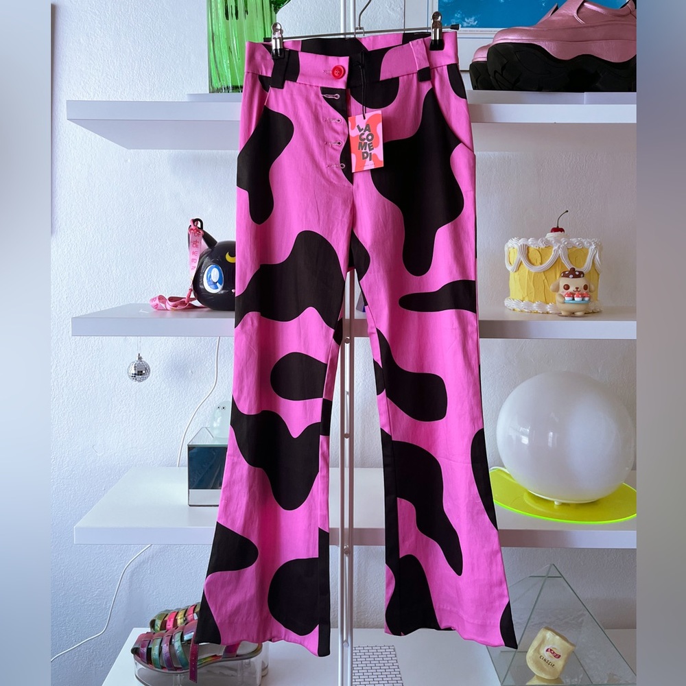 La Come Di pink wavy pants XS (fits like a small)